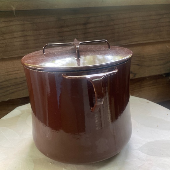 .Dansk Kobenstyle 8 Qt Stockpot Brown Enamel - Picture 6 of 7